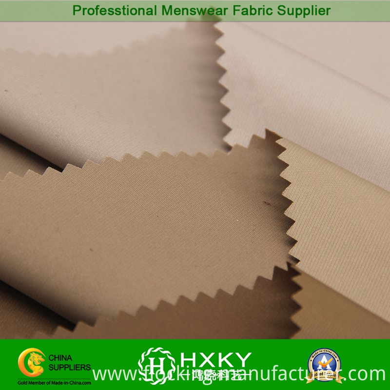Semi-Dull with Twill Imitation Memory Polyester Fabric for Down Coat